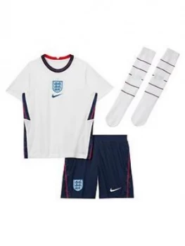 Image of Nike Little Kids England 2020 Home Kit - White