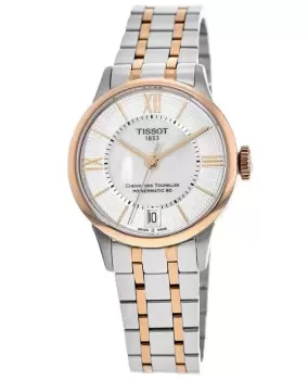 Image of Tissot Chemin Des Tourelles Mother of Pearl Dial Two-Toned Stainless Steel Womens Watch T099.207.22.118.02 T099.207.22.118.02