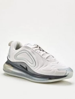 Image of Nike Air Max 720 - White/Silver, White/Silver, Size 9, Men