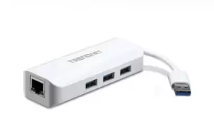 Image of Trendnet TU3-ETGH3 notebook dock/port replicator White