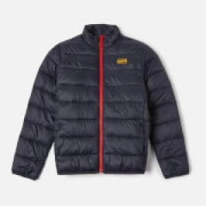 Image of Barbour International Boys' Reed Quilted Jacket - Navy/Lava - M