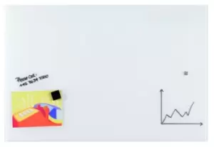 Image of Magnetic Glass Board 120x90cm White
