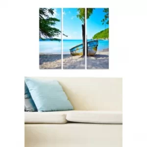 Image of MDF3045871 Multicolor Decorative MDF Painting (3 Pieces)