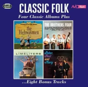 Image of Various Artists - Classic Folk: Four Classic Albums Plus CD Album - Used