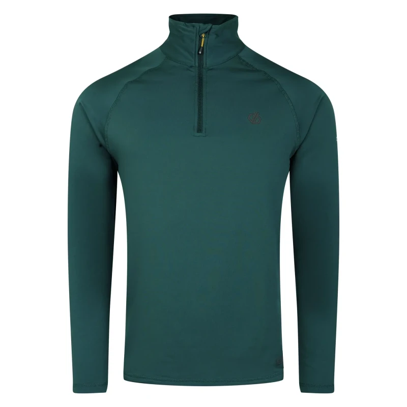 Image of Dare 2b Mens 'Fuse Up II' Lightweight Core Stretch Midlayer in Dark Green Size: Medium Dark Green Male M