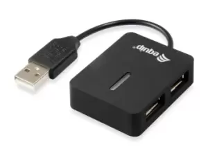 Image of Equip 128952 interface hub USB 2.0 480 Mbps Black