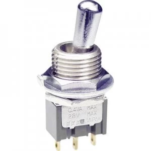 Image of NKK Switches M2012SS4G03 Toggle switch 28 V DCAC 0.1 A 1 x OnOn latch