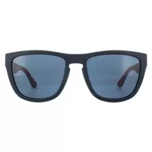 Image of Square Blue Blue Sunglasses