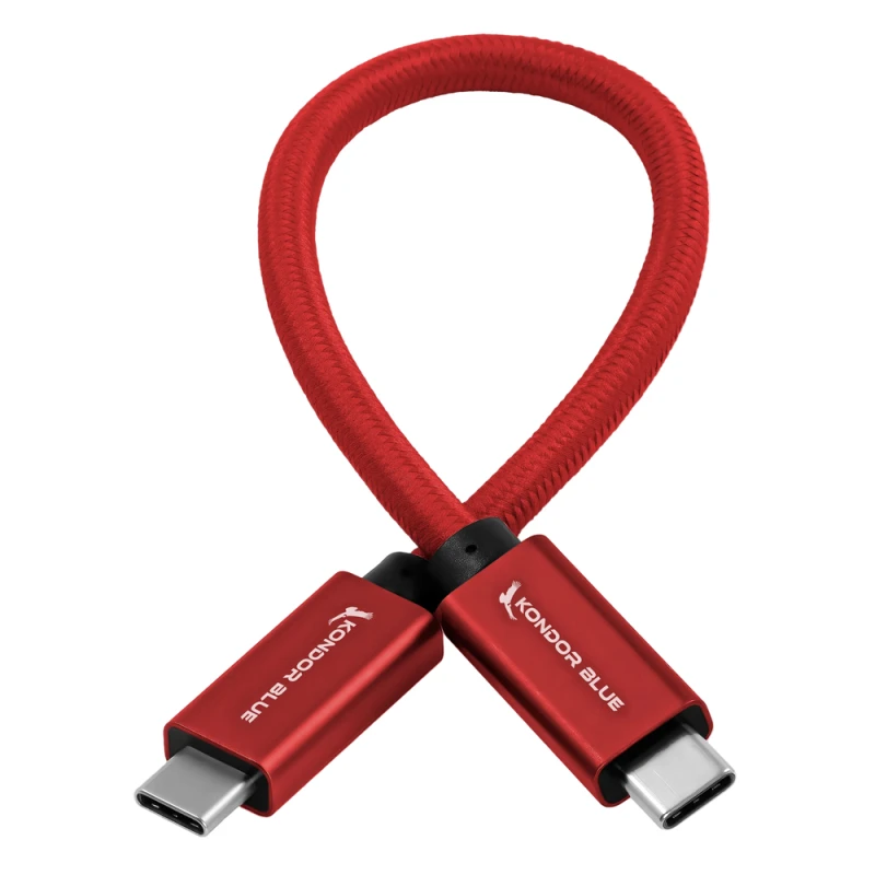 Image of Kondor Blue KB-USBC-R USB cable USB 3.2 Gen 2 (3.1 Gen 2) 0.216 m Red