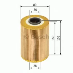 Image of Bosch 1457429123 Oil Filter Element P9123