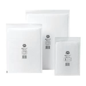Image of Original Jiffy Airkraft Size 1 Postal Bags Bubble lined Peel Seal 170x245mm White Pack of 10 Bags
