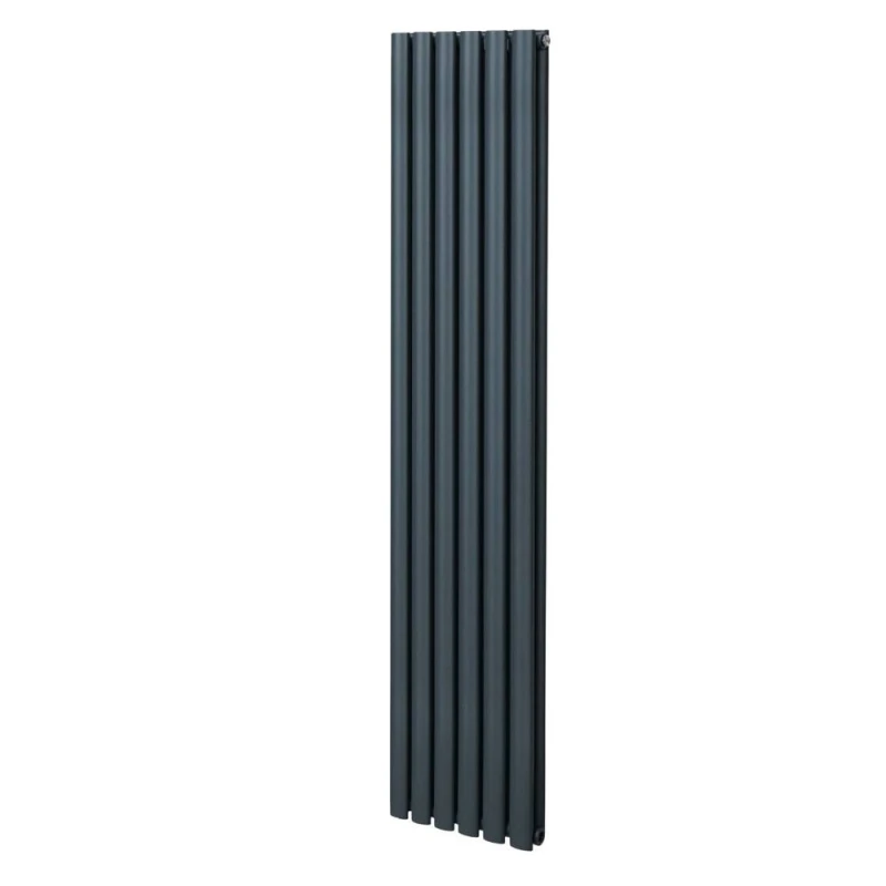 Image of Monstershop Oval Column Radiator - 1800Mm X 360Mm - Anthracite Grey 213037