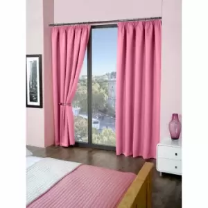 Image of Emma Barclay Blackout Pencil Pleat Curtains Cali 46 X 72" Pink