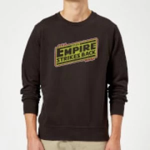 Image of Star Wars Empire Strikes Back Logo Sweatshirt - Black - 5XL
