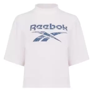 Image of Reebok Neck T-Shirt Womens - Pink