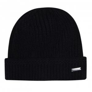 Image of Firetrap Cable Beanie Mens - Ribbed Black