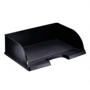 Image of Leitz Plus Jumbo Landscape Letter Tray A4 - Black - Outer carton of 4