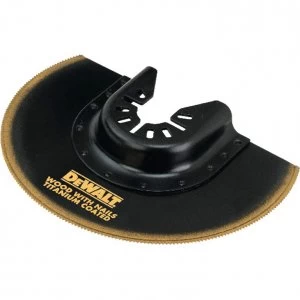 Image of DEWALT DT20711 Titanium Flush Cut Plasterboard and Wood Oscillating Multi Tool Segment Saw Blade 100mm Pack of 1