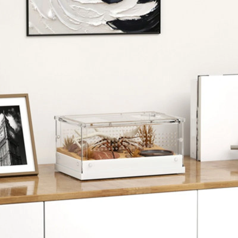 Image of Pawhut Reptile Terrarium, Vivarium Acrylic For Snake, Gecko, 30 X 20 X 15 Cm