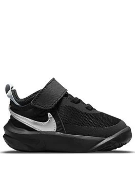 Image of Nike Team Hustle D 10 - Black/Metallic Silver, Black/Metallic Silver, Size 7.5