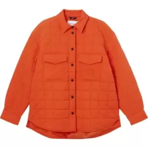 Image of Calvin Klein Jeans Quilted Oversized Lw Shacket - Orange