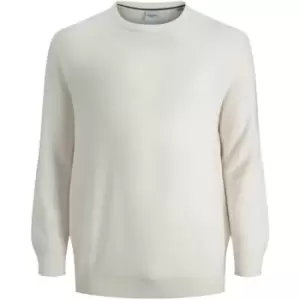 Image of Jack and Jones Knit Crew Plus Size - White