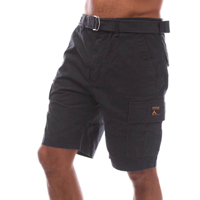 Image of Superdry Vintage Heavy Cargo Shorts Navy male 30 inch