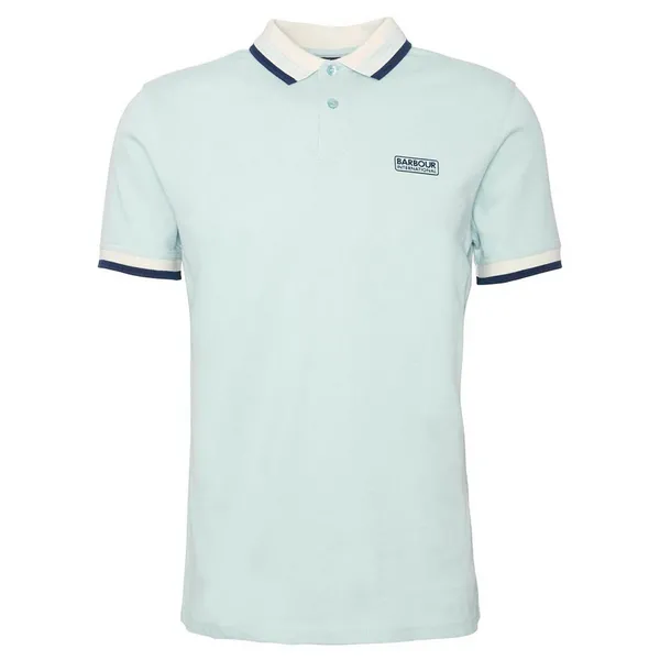 Image of Barbour International Francis Cotton Polo Shirt - S Green Tops male MML1385GN22 S