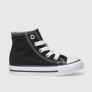 Image of Converse Black All Star Hi Trainers Toddler