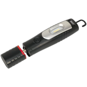 Image of Sealey Rechargeable 360° Inspection Lamp 7 Smd + 3W LED Li-ion Black