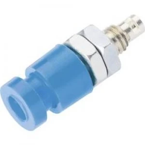 Image of Jack socket Socket vertical vertical Pin diameter 2.4mm Blue