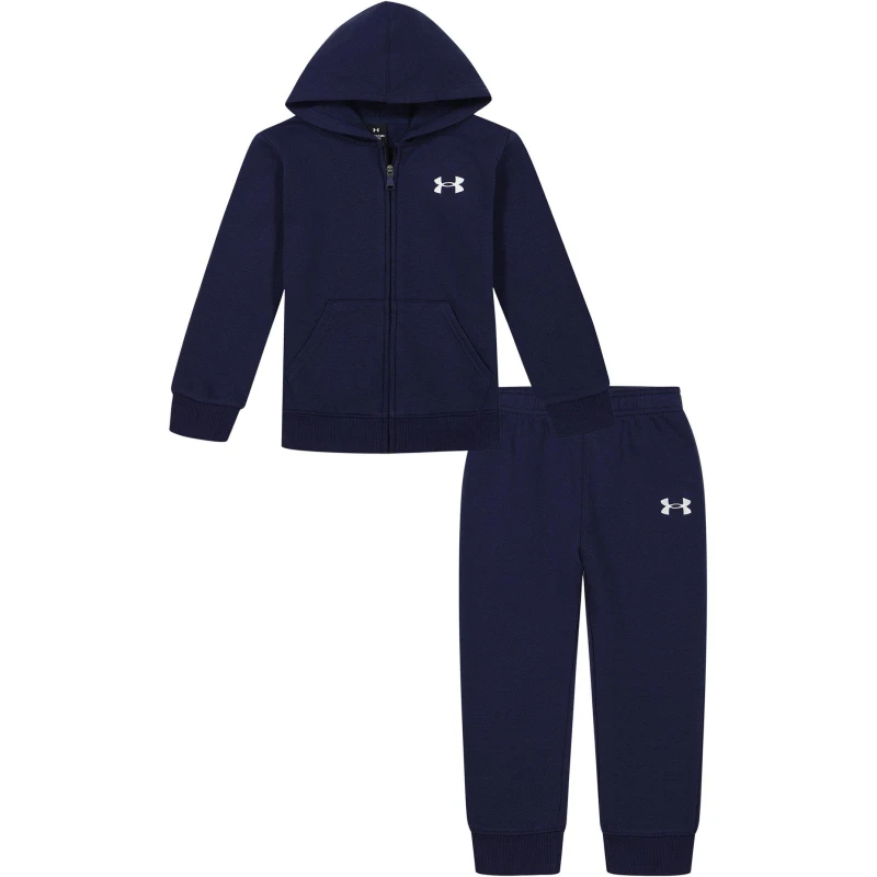 Image of Under Armour Armour Branded Logo Fz Set Baby Boys - Blue Blue 0 - 3 Months