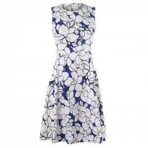 Image of DKNY Slim Line Fit and Flare Dress Ladies - Multi 2
