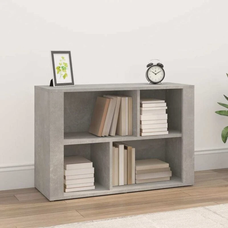 Image of vidaXL Sideboard Concrete Grey 80x30x54cm Engineered Wood, Grey 819480