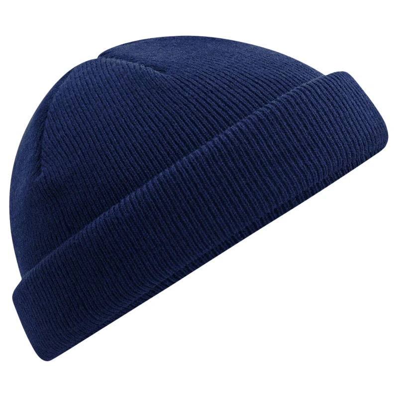 Image of Beechfield Beechfield Men Fisherman Mini Beanie in Navy Navy One Size Male 5063107002365
