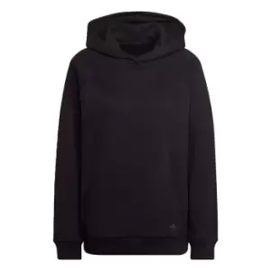 Image of adidas ALL SZN Fleece Boyfriend Hoodie Womens - Black
