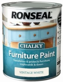 Image of Ronseal Chalky Paint 750ML - Vintage White