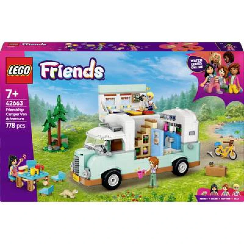 Image of LEGO LEGO Friends Friendship Camper Van Adventure Toy Set 42663