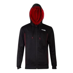 Image of Gears Of War - Logo Honeycomb Mens Medium Hoodie - Black/Red