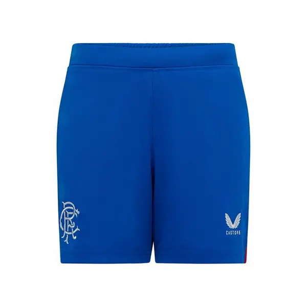 Image of Castore Rangers Away Shorts 2023 2024 Juniors 7-8 (S) Blue 37344718175