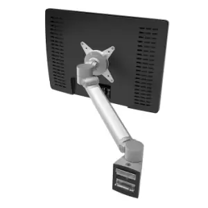 Image of Dataflex VIEWLITE PLUS monitor arm, for rail systems, silver/white