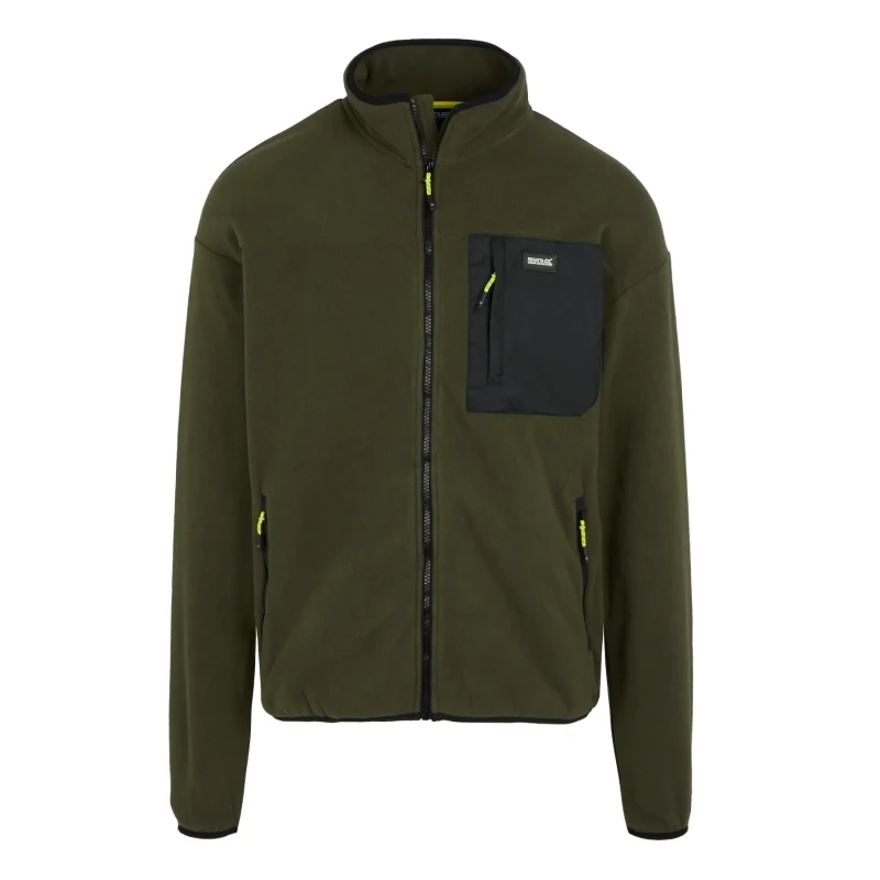 Image of Regatta Regatta Men 'Frankie' Full Zip Fleece in Green Size: 2X-large Green XXL Male 5063019778228
