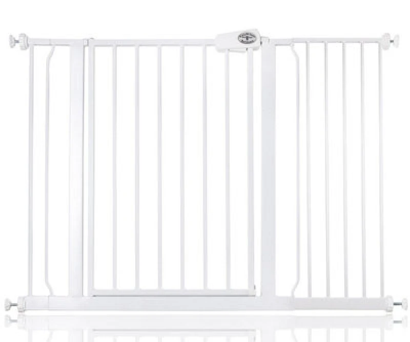 Image of Bettacare Easy Fit Gate, 113.8Cm - 121.8Cm, White, Pressure Fit Stair Gate, Baby Gate For Doors Hallways And Spaces