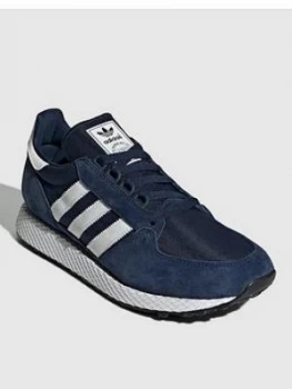 Image of adidas Originals Forest Grove Trainers - Navy, Size 7, Men