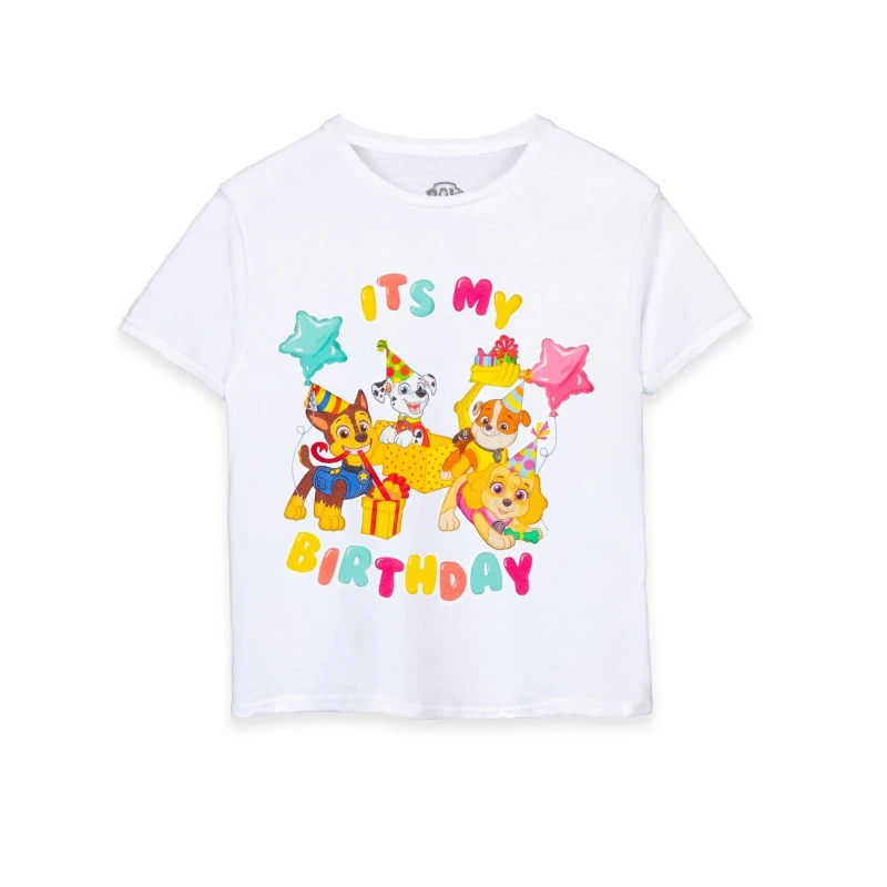 Image of Paw Patrol Short Sleeved T-Shirt White unisex