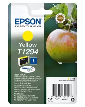Image of Epson C13T12944022/T1294 Ink cartridge yellow Blister Radio...