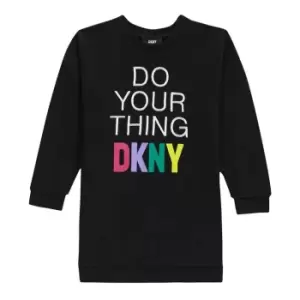 Image of DKNY Logo Sweater Dress - Black