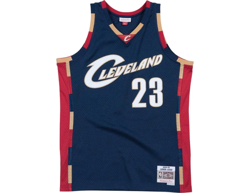 Image of Mitchell And Ness Nba Cleveland Cavaliers 2008-2009 Lebron James Jersey Blue S