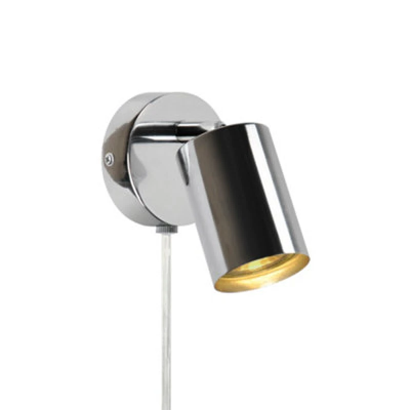 Image of Nordlux Explore Metal Wall Light Silver,plug In Or Mains