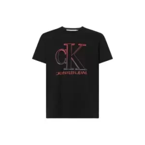 Image of Calvin Klein Jeans Degrade Mono T Shirt - Black